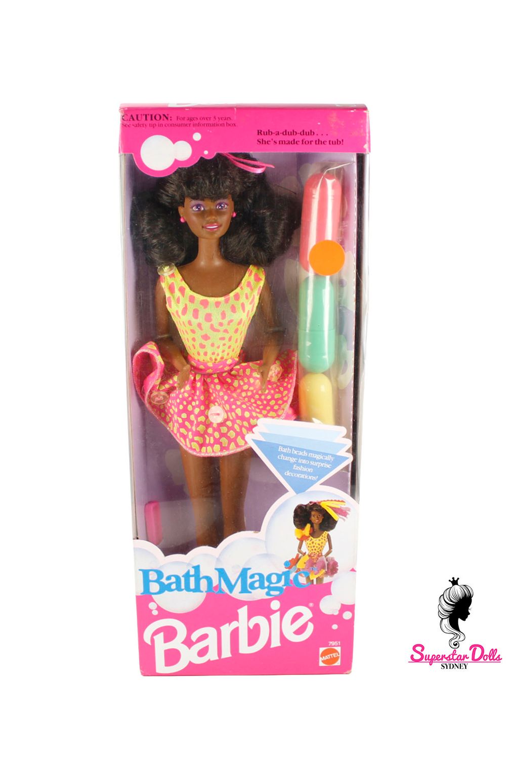 1991 "Bath Magic" African American (AA) Barbie Doll-NRFB