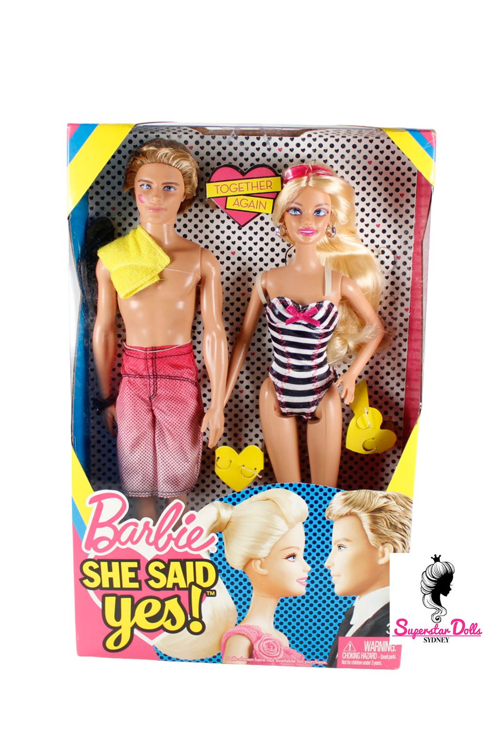 2010 "She Said Yes!" Barbie &amp; Ken Doll Gift Set-NRFB