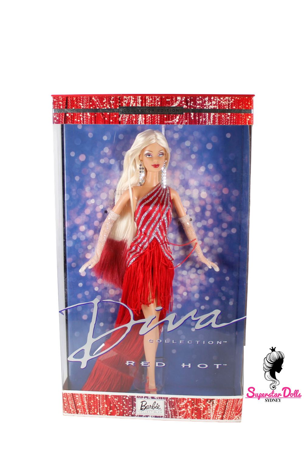 2002 Barbie Collectables: "Diva: Red Hot" Barbie Doll-NRFB