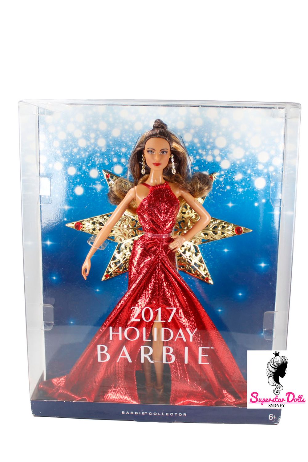 2017 Barbie Collector-Black Label: "Holiday:Brunette" Barbie Doll-NRFB
