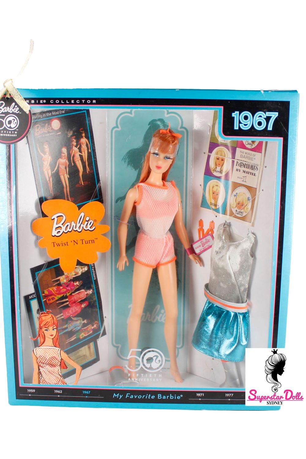 2009 Barbie Collector: "My Favorite Barbie: 1976 Twist'n Turn" Barbie Doll-NRFB