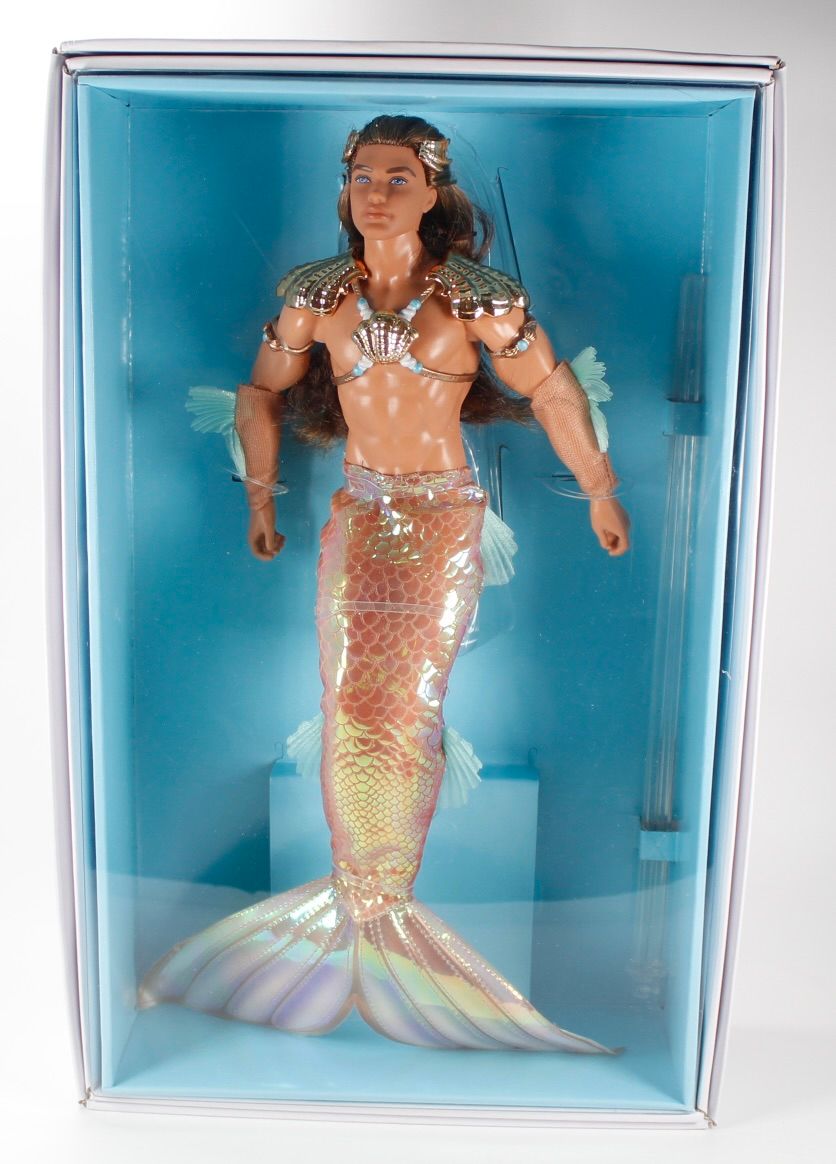 2021 Barbie Signature-Gold Label: "King Ocean Ken" Merman Barbie Doll-NRFB