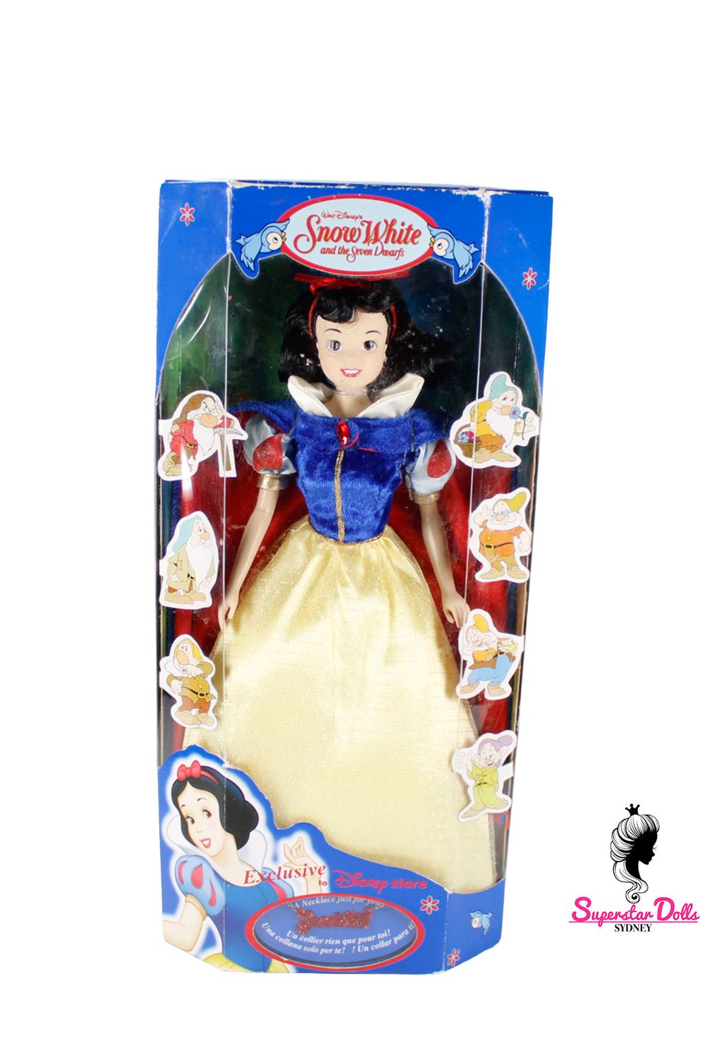 2000 London Disney Store Exclusive: "Snow White: and the Seven Dwarfs" Collector Doll-NRFB
