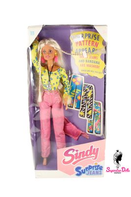 1993 Hasbro: "Surprise Jeans" Sindy Doll-NRFB