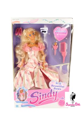 1990 Hasbro: "Beautiful Bows" Sindy Doll-NRFB