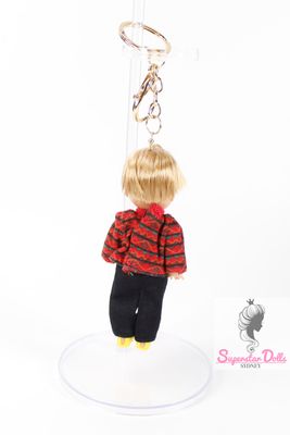 90's Era: OOAK 4" Tommy Kelly Custom Barbie Doll Keychain/Bag Charm