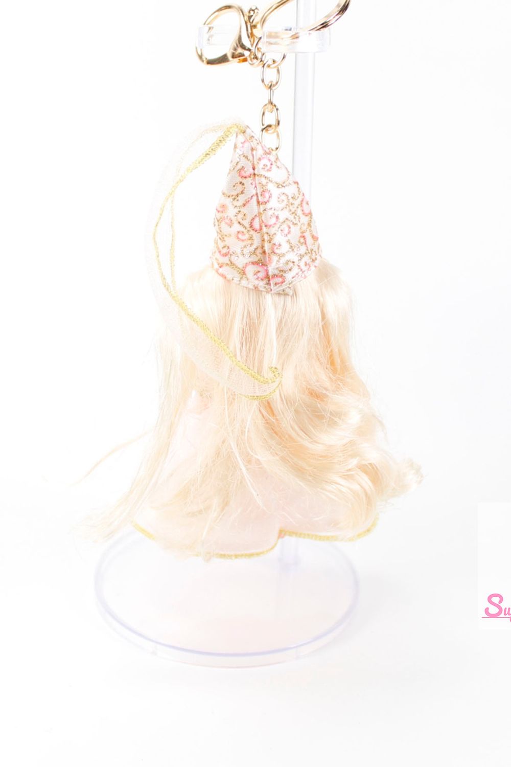 90's Era:  OOAK 4" Kelly Custom Barbie Doll Keychain/Bag Charm