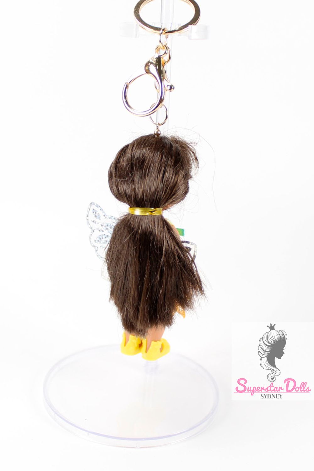 90's Era: OOAK 4" Kelly Custom Barbie Doll Keychain/Bag Charm