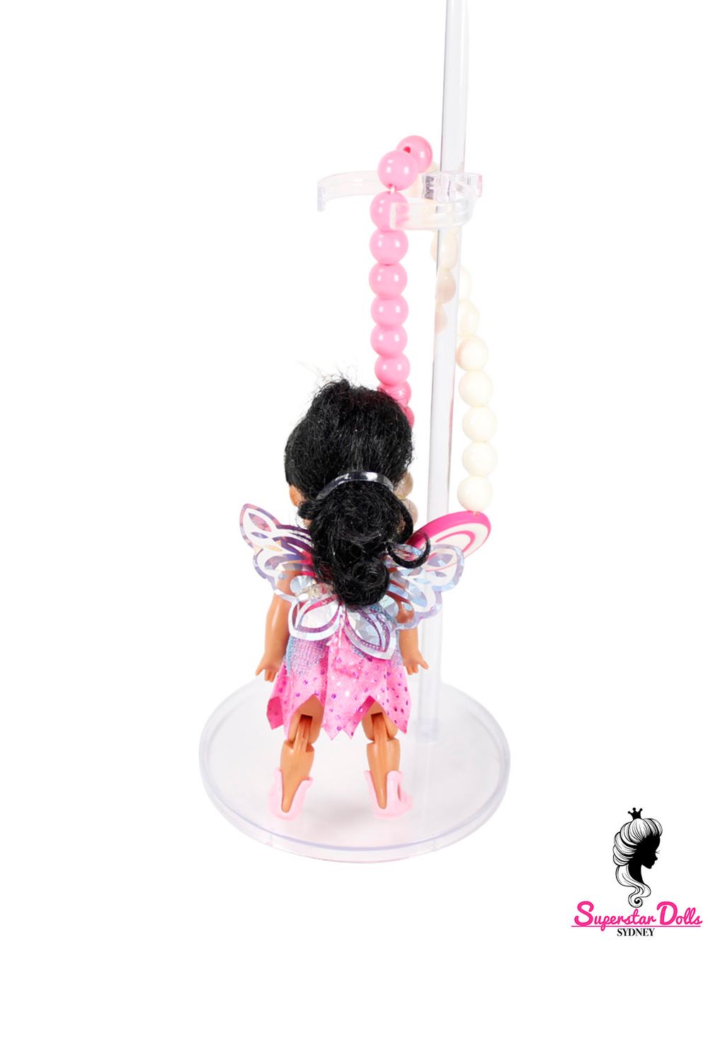 90's Era: OOAK 4" Kelly Custom Barbie Doll Keychain/Bag Charm