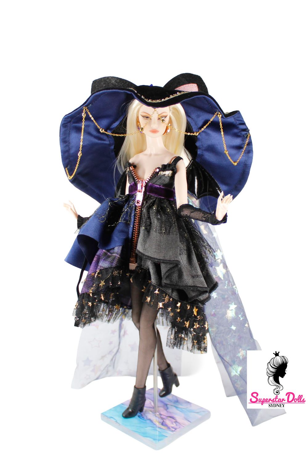 Runway Dolls X XianXian Princess: "Halloween Witch" Elara Custom Dressed Doll