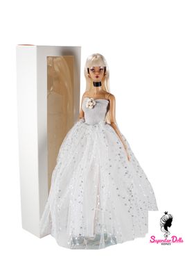 Runway Dolls: OOAK "Silver Cinderella" Custom "Vintage Style" Dressed Doll