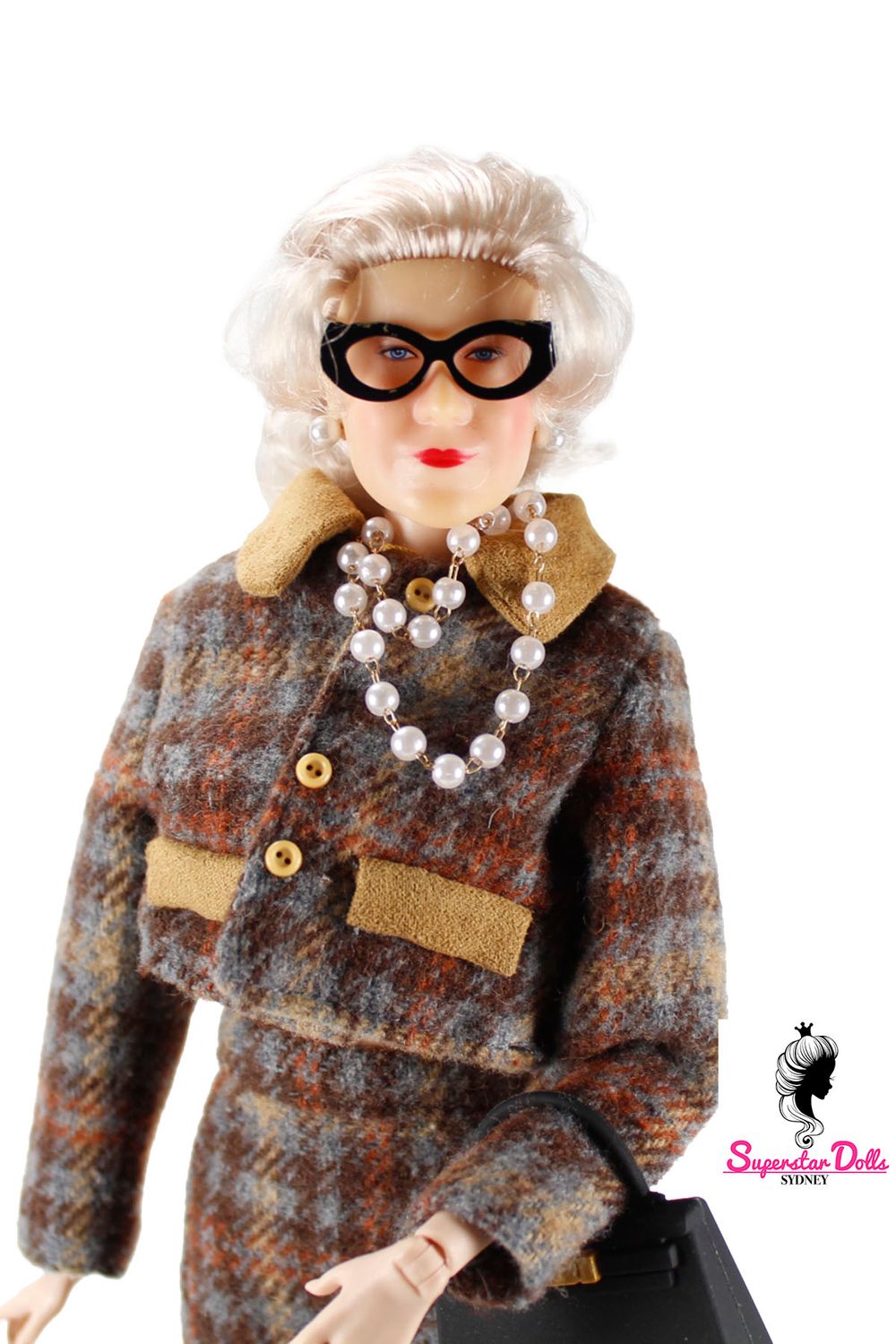 Styled by Runway Dolls: "Meeting with the Prim Minister" Queen Elizabeth II Fashion Doll