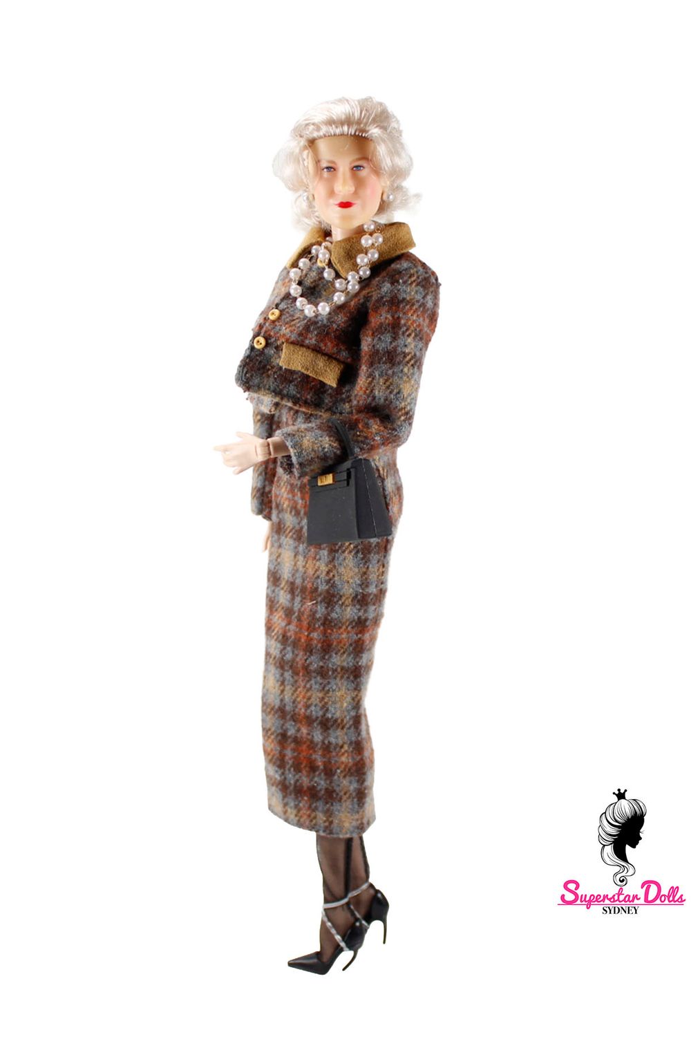 Styled by Runway Dolls: "Meeting with the Prim Minister" Queen Elizabeth II Fashion Doll