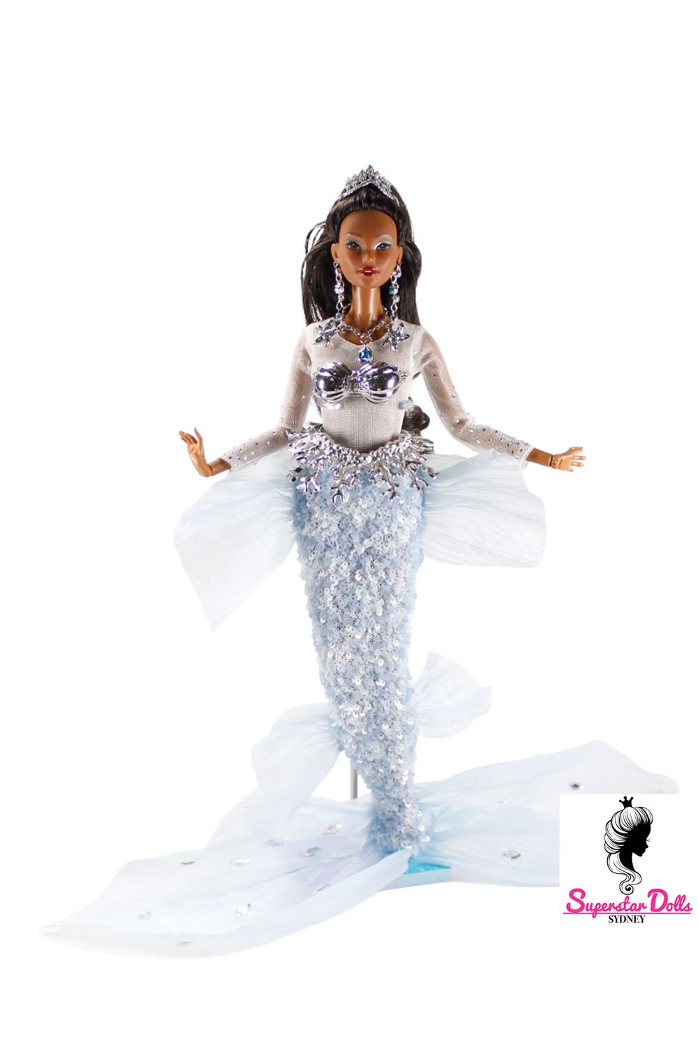 Styled by Runway Dolls: "Diamond Bay" (Odile Inspired Mermaid Fashion Doll