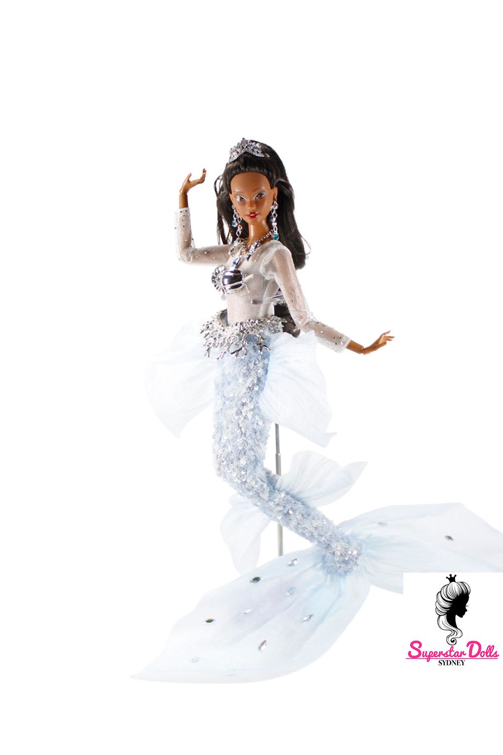 Styled by Runway Dolls: "Diamond Bay" (Odile Inspired Mermaid Fashion Doll