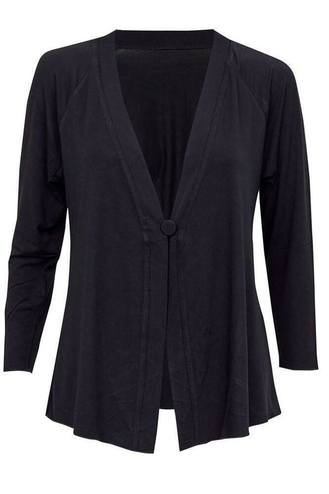 LOULOU    &#39;FRANKLIN&#39;  BUTTON CARDIGAN