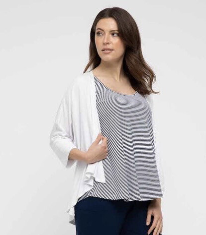 BAMBOO BODY DRAPE CARDI