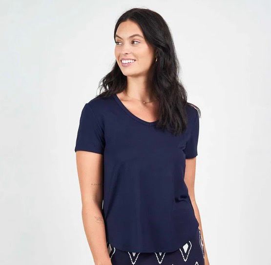 LOULOU “ Veronica” V-Neck Tee