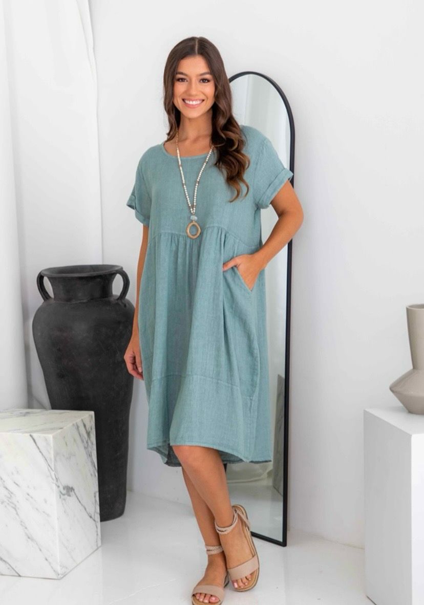 THE ITALIAN CARTEL Adriana Dress, Colour: Blue