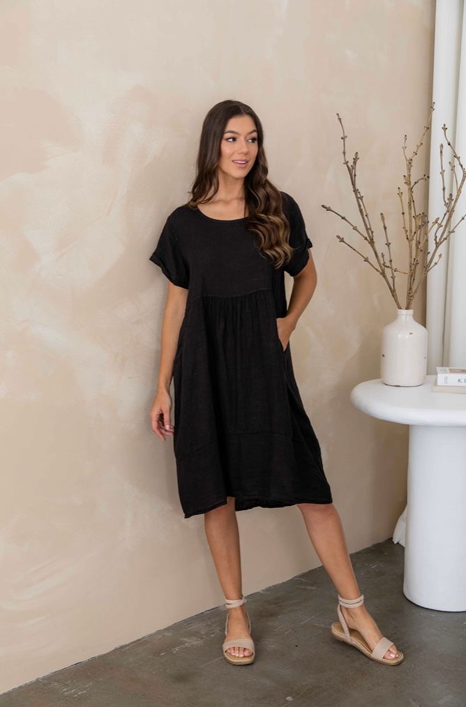 THE ITALIAN CARTEL Adriana Dress, Colour: Black