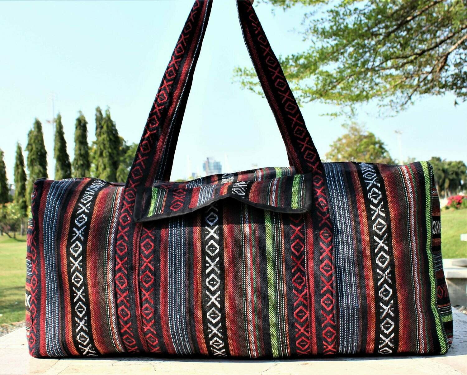 boho overnight bag
