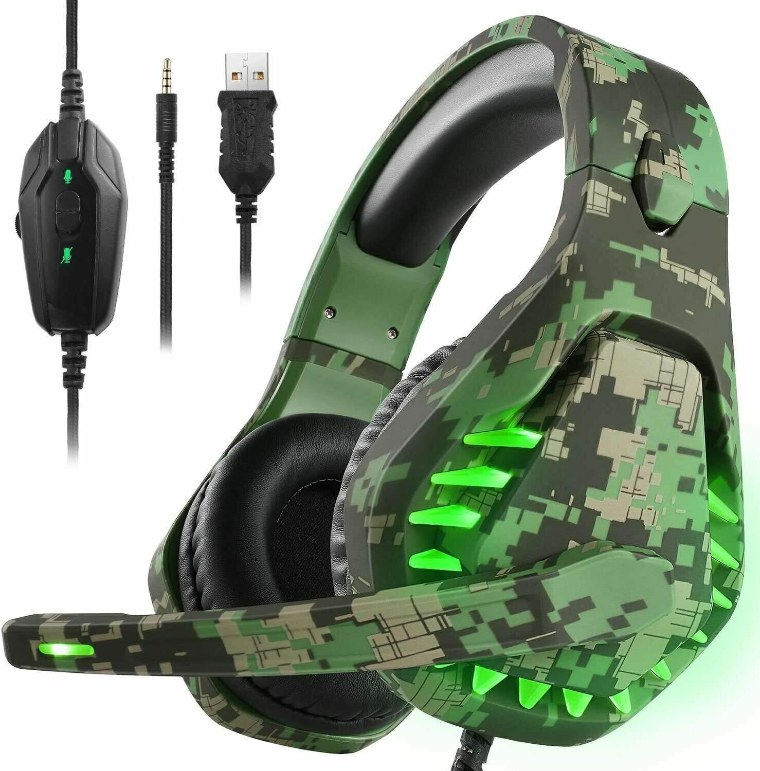 Gaming headset for PS4 Xbox One PC Headphones with Microphone Nintendo  Switch Games Laptop PS3