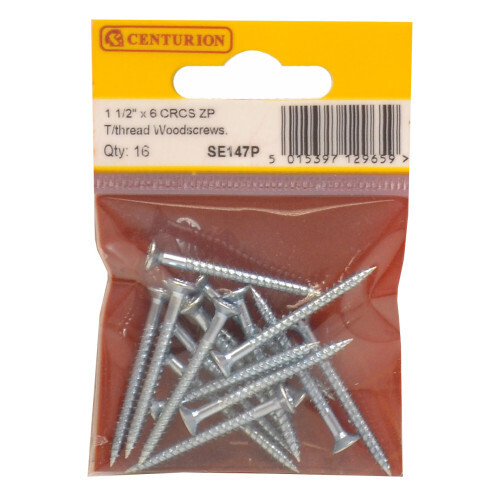 1 1/2" x 6 ZP Cross Recessed Hardened Twin Thread Woodscrews with Countersunk Head (Pack of 16)changed to pozi heads
