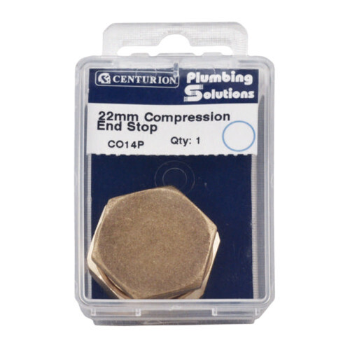 Brass Compression Stop End, 22mm