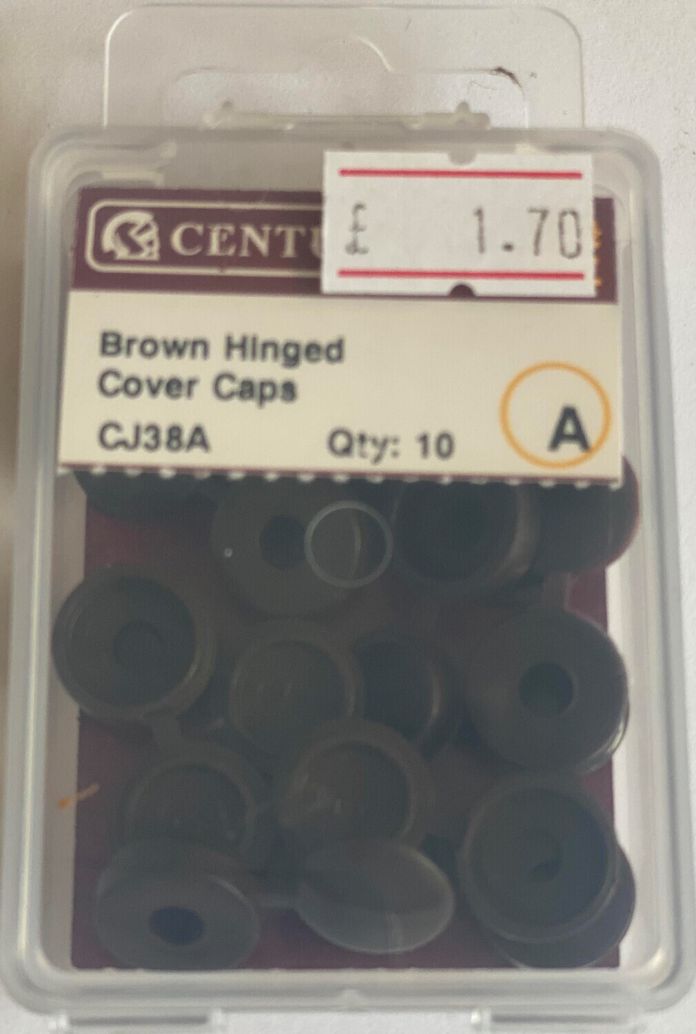 Brown Hinged Screw Covers