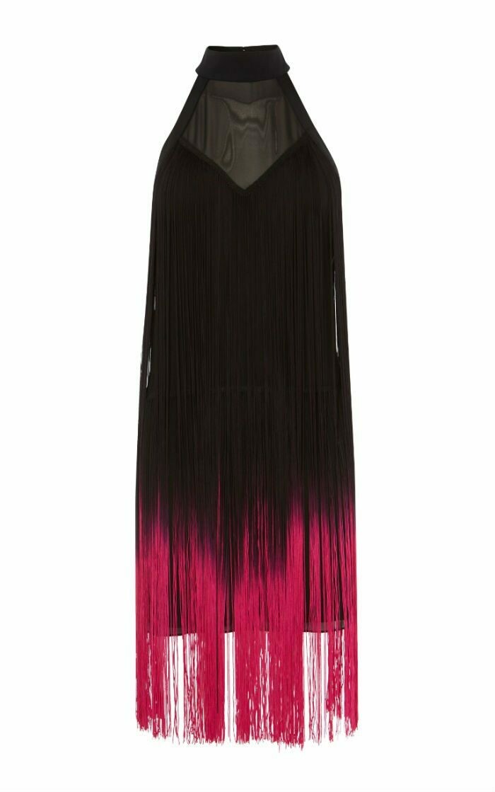 karen millen dip dye fringe dress