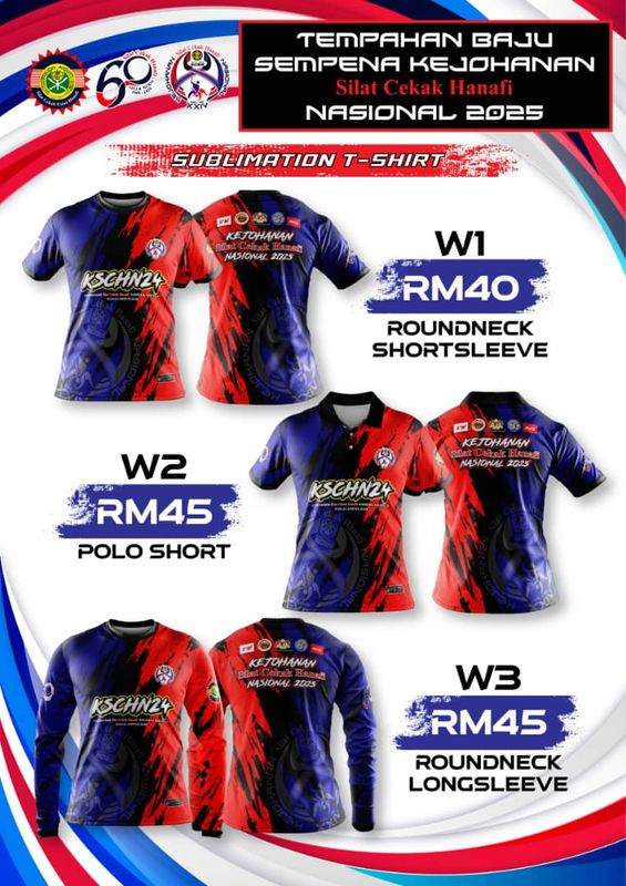 Pra Tempahan Baju Rasmi Kejohanan Silat Cekak Hanafi Nasional 2025