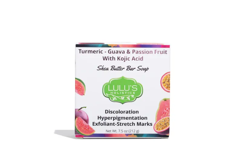 Guava-Passion Fruit With Turmeric &amp; Kojic Acid Shea Butter Soap