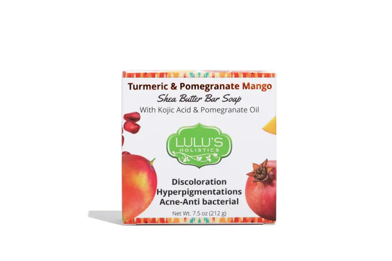 Turmeric Pomegranate Mango &amp; Kojic Acid Shea Butter Soap