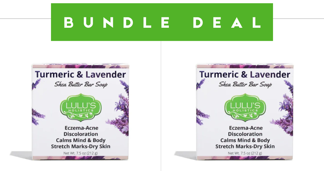 Turmeric &amp; Lavender Shea Butter Bar Soap - Value Pack