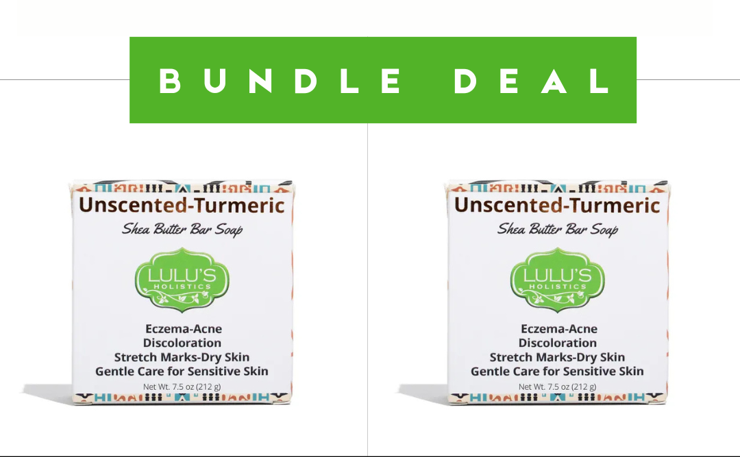 Unscented Turmeric &amp; Shea Butter Bar Soap - Value Pack