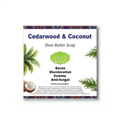 Cedarwood Essential Shea Butter Bar Soap
