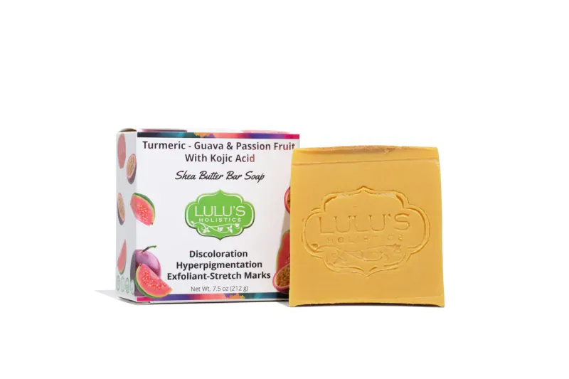 Guava-Passion Fruit With Turmeric &amp; Kojic Acid Shea Butter Soap