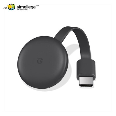 Dispositivo Google Chromecast Streaming y Video FullHD 3ra Gen 1080p HDMI Wi-Fi
