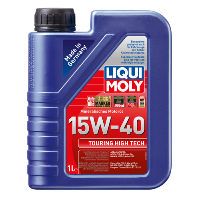 Aceite de Motor Touring High Tech SAE 15W-40 Liqui Moly (Botella de 1 ...