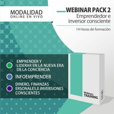 Pack Cursos Online 2:
PACK EMPRENDEDOR E INVERSOR + PLANIFICACIÓN CONSCIENTE Pack Cursos Online 2:
PACK EMPRENDEDOR E INVERSOR + PLANIFICACIÓN CONSCIENTE