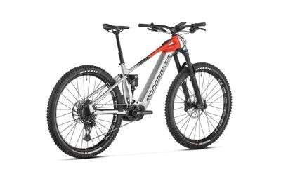 Mondraker Crafty R 2024 silver/red/gray E-Fully Testrad Preis auf Anrage