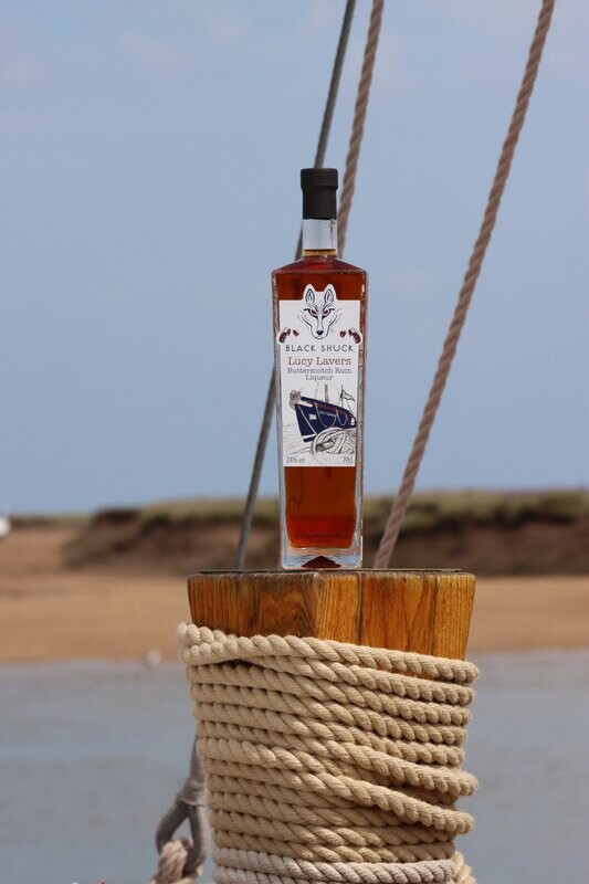 BLACK SHUCK LUCY LAVERS BUTTERSCOTCH RUM LIQUEUR 70cl 24% Vol