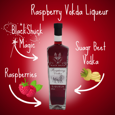 Black Shuck Raspberry Vodka Liqueur 24% vol