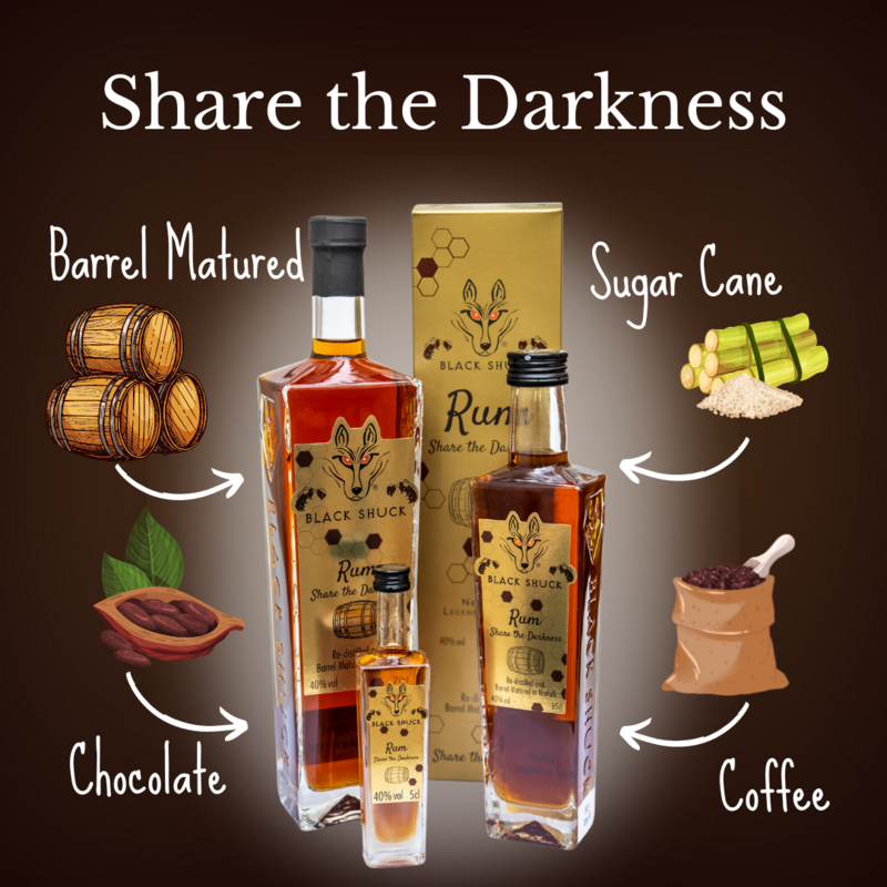 BLACK SHUCK RUM - SHARE THE DARKNESS