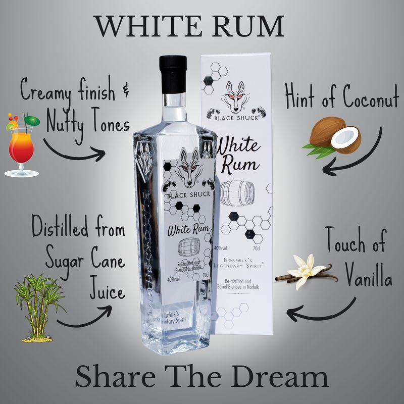 Black Shuck White Rum 40% vol