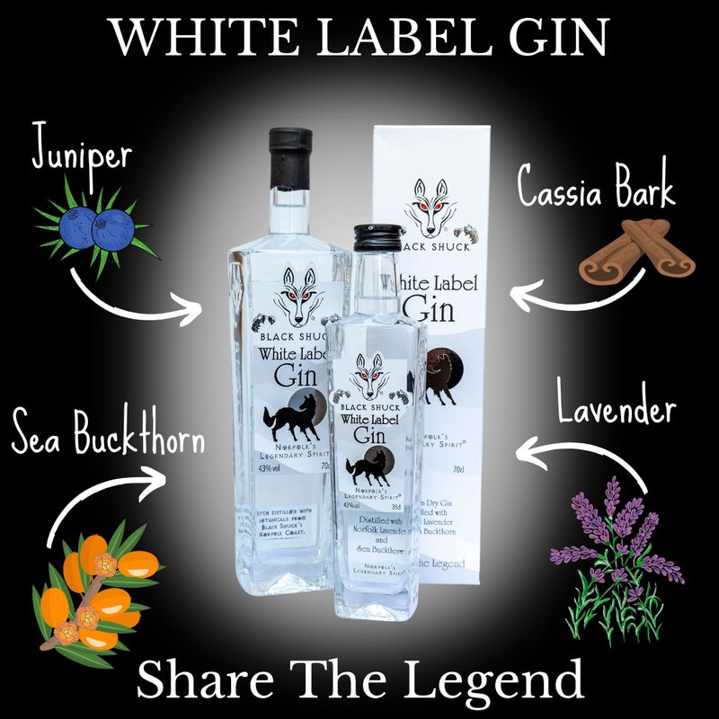 Black Shuck White Label Gin 43% vol