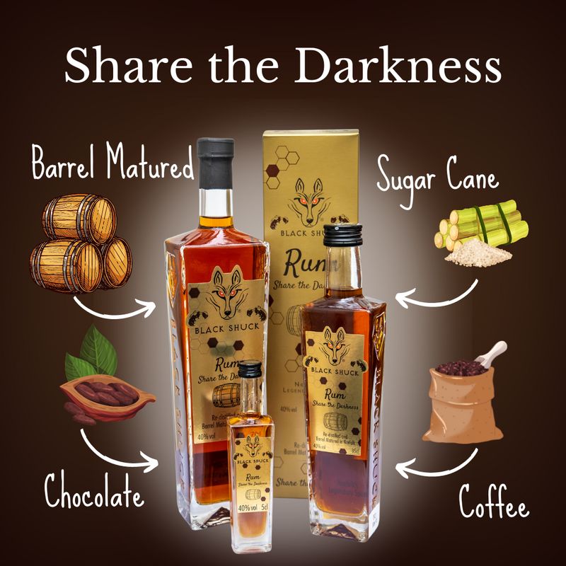BLACK SHUCK RUM - SHARE THE DARKNESS