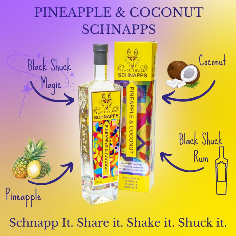 BLACK SHUCK PINEAPPLE & COCONUT SCHNAPPS