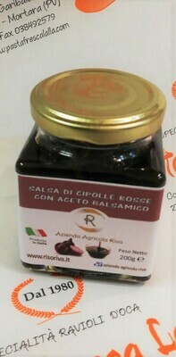 SALSA DI CIPOLLE ROSSE con Aceto Balsamico 200 gr.