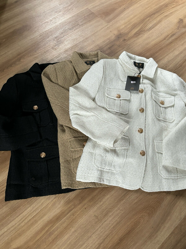 Veste grande taille tweed